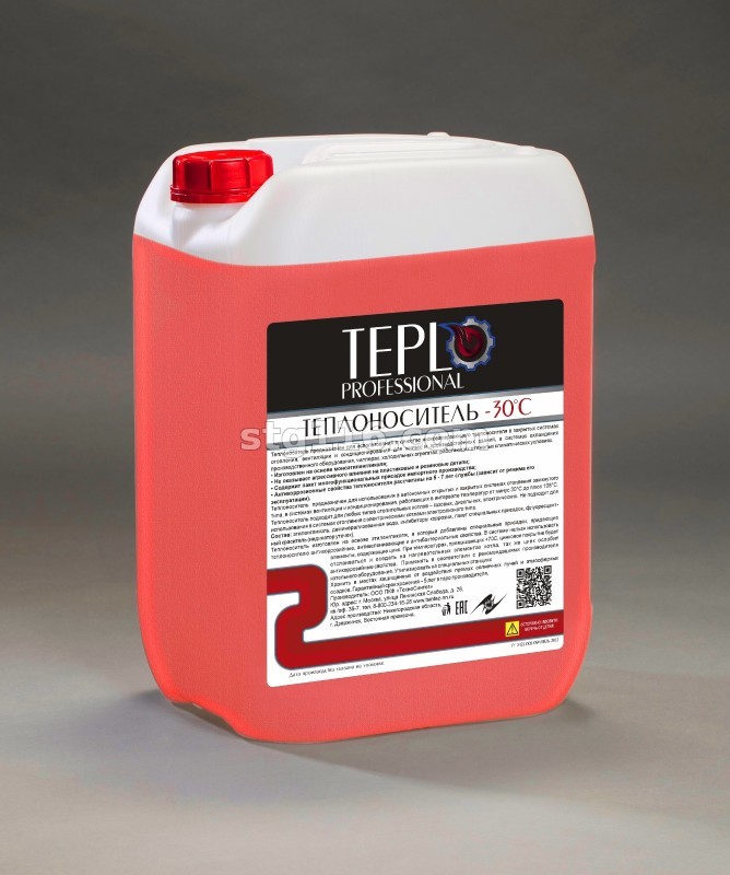 Теплоноситель TEPLO Professional -30 этилен синий 10кг